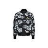 Chaqueta con cremallera cómoda de manga larga con estampado completo y cuello de béisbol Daruma para hombre 2ESHTM3JK712RXPLBKAO