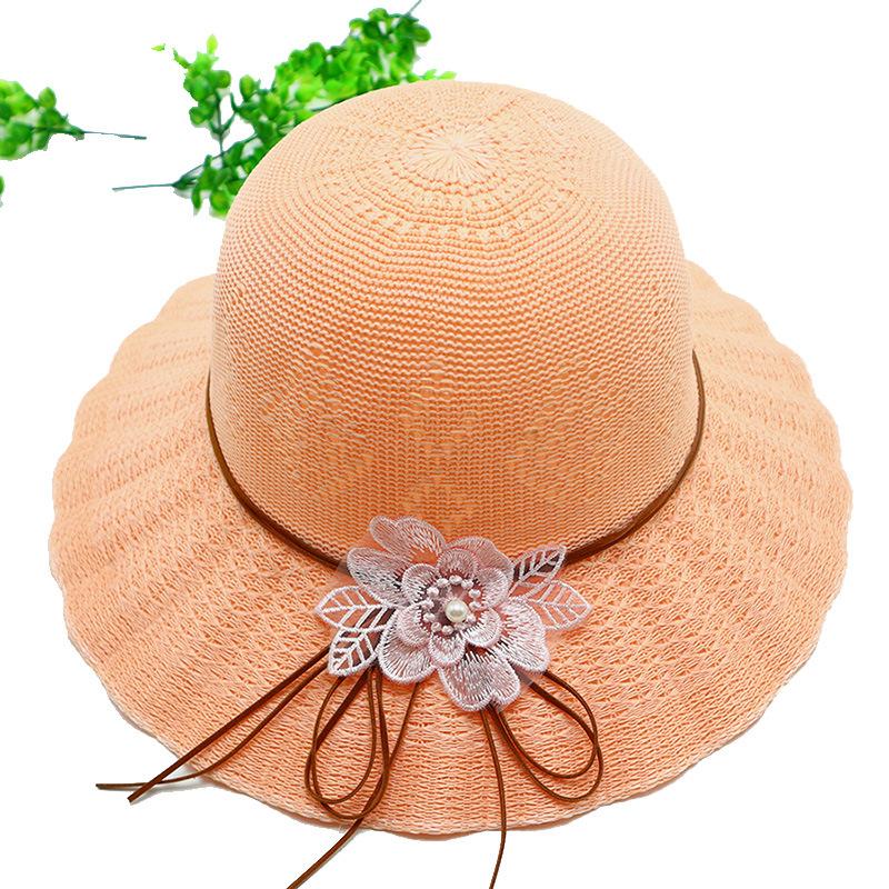 Women's Straw Hat with Large Brim, Summer Shading, Sweet and Versatile Cool Hat, Seaside Beach Hat, Sunscreen Hat, Women's Model