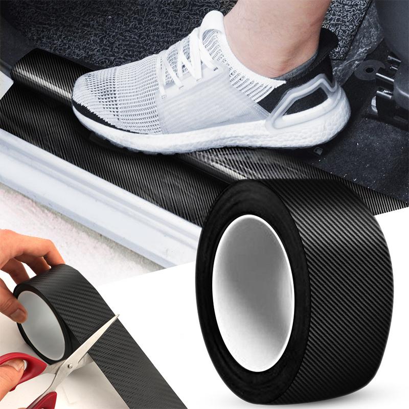 

3D наклейка из углеродного волокна для автомобиля, 5/3 м, защитная лента для пасты, авто, боковое зеркало на пороге, лента против царапин, защитная пленка для автомобиля