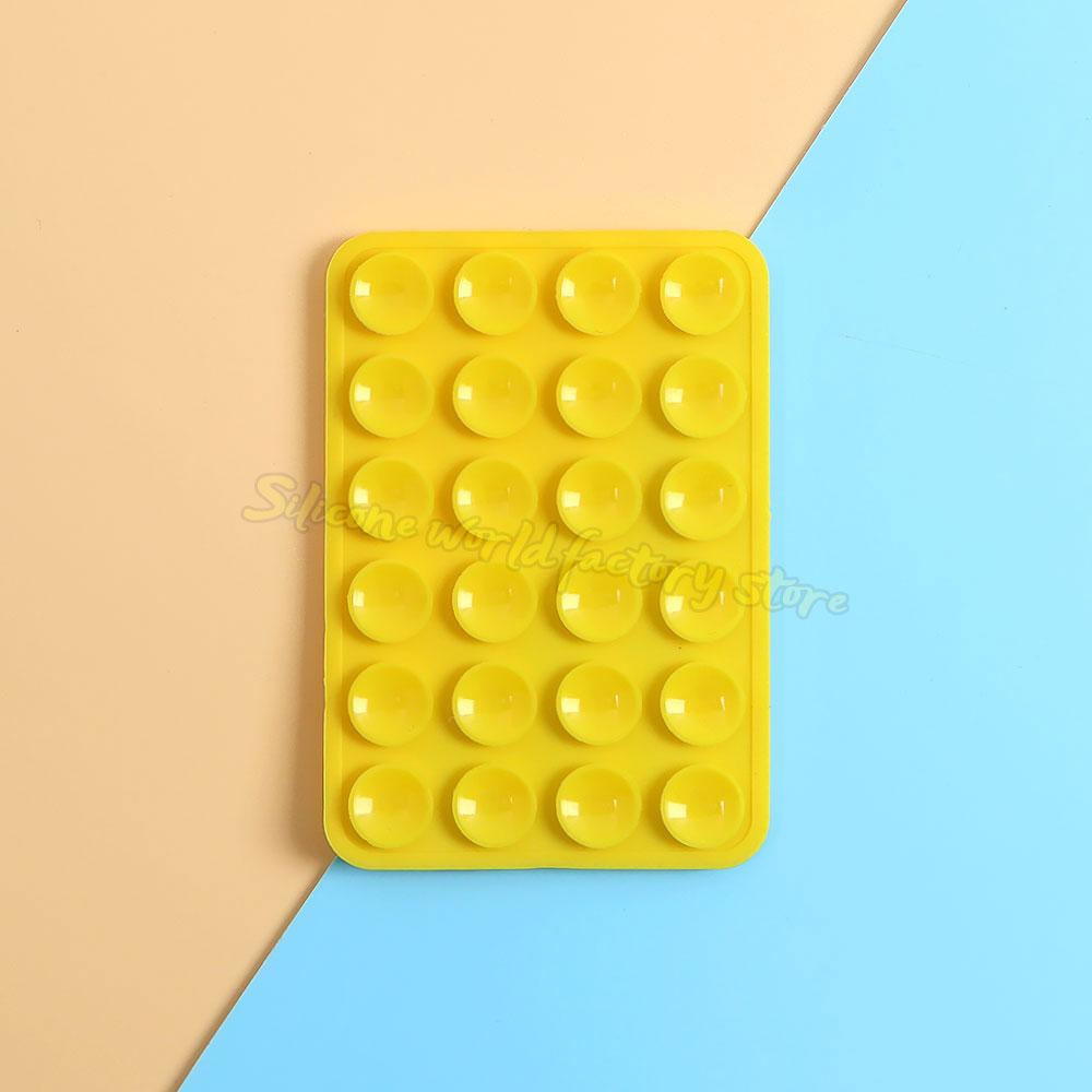 Silicone World Multifunctional Double-sided Silicone Suction Phone Holder Phone Case Anti-Slip Back Stickers Mat Wall Stand