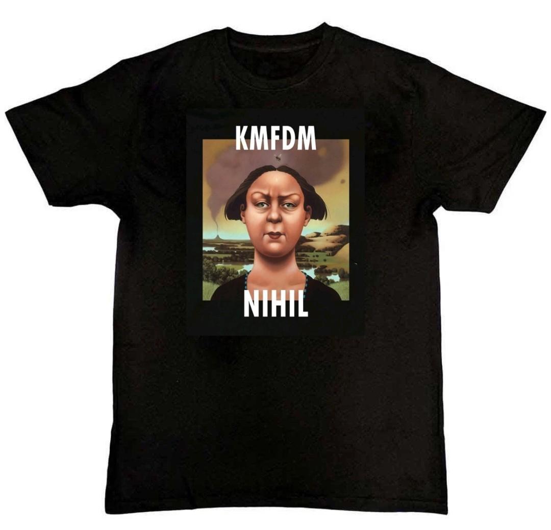 New KMFDM Band Graphic Print Mens T-Shirt S
