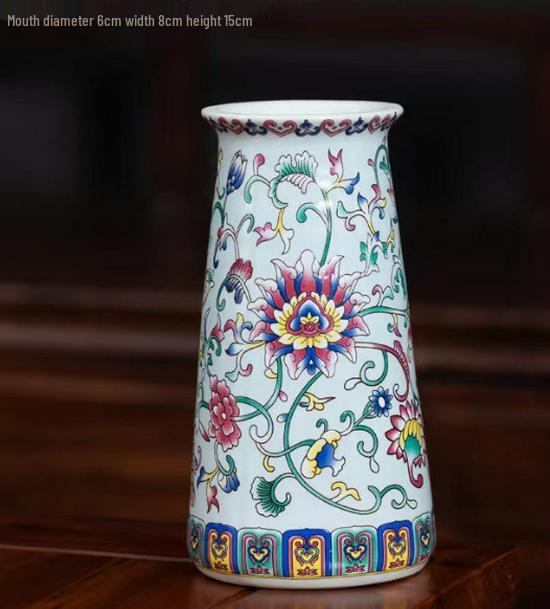 Antique Blue and White Chinese Porcelain Vase - European & American Handicraft for Flower Arrangements