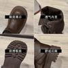 Platform Martin boots women's new autumn and winter velvet Maillard boots belt buckle heightening short boots