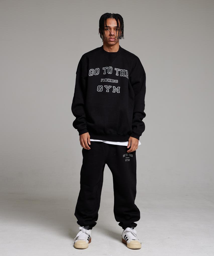CREAM SODA LAB Go To The Gym Training Jogger Pants Black