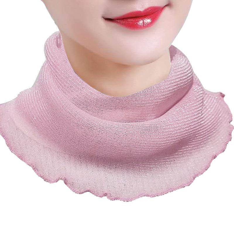 

Женский шелковый снуд-шарф: Универсальная защита от солнца для ушей, тонкий пуловер-бафф и вуаль для весны/лета.