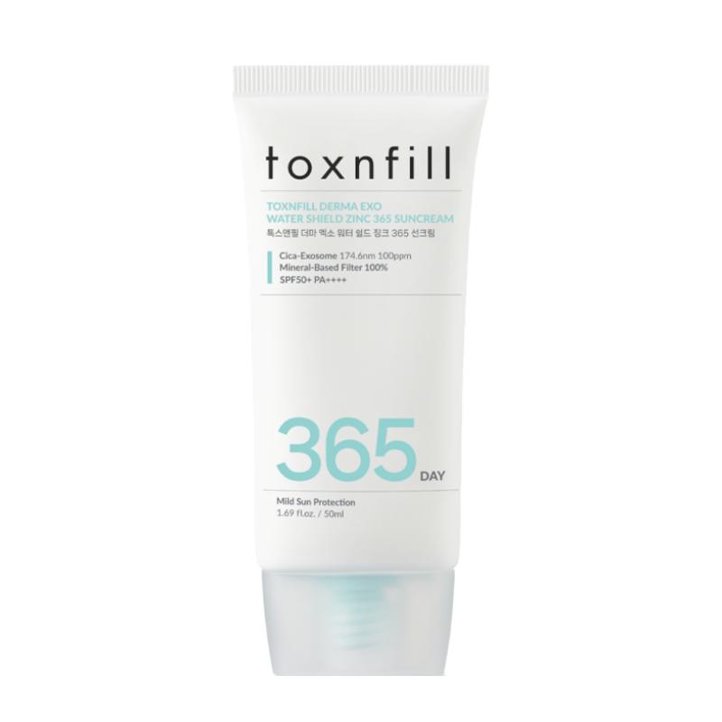 [Toxnfill] Derma Exo Water Shield Zink 365 Sonnencreme (50ml) - Mineralischer Sonnenschutz