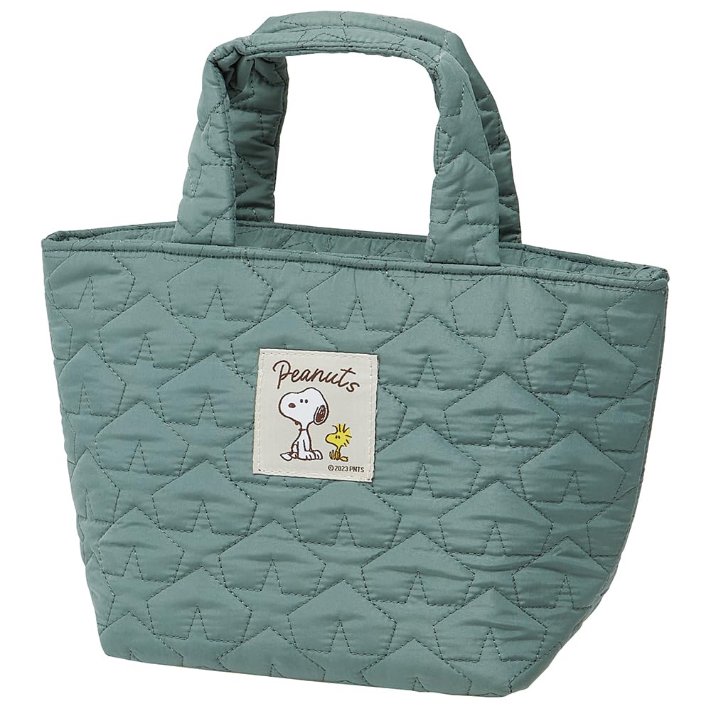 Skater Quilted Insulated Lunch 30cm x 12cm x Snoopy Bag, 18cm, Design, KKLB2-A