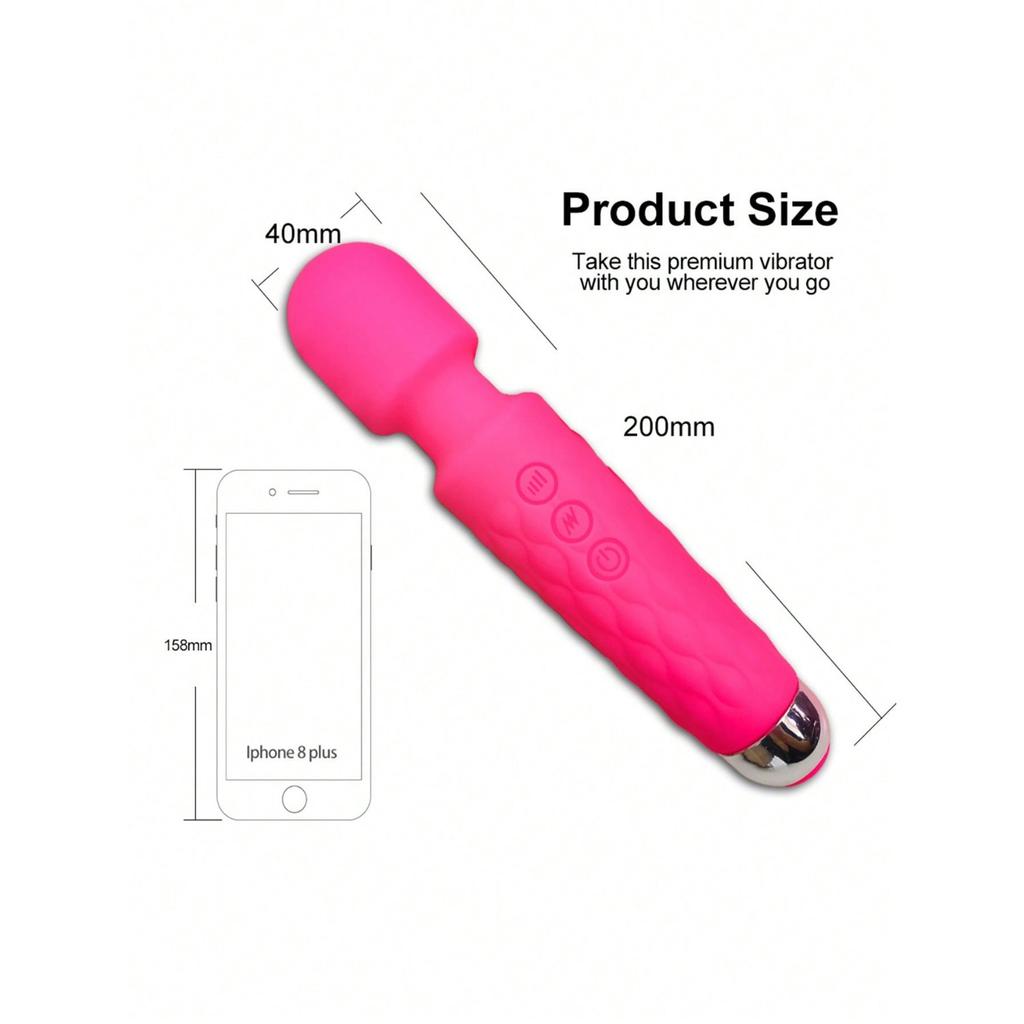 Women's Vibrator Massager, Silent Vibrator Clitoral Stimulator, Neck Back Leg Massager, AV Vibrator, 20 Vibration Modes