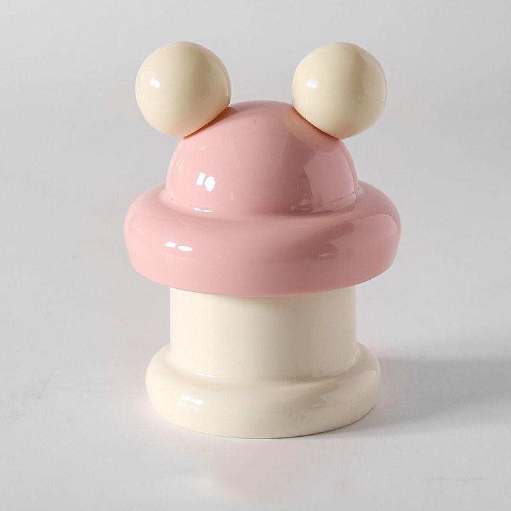 Clown Face Toothpick Holder Plastic Makeup Remover Swab Jar Creative Toothpick Storage Box  Home