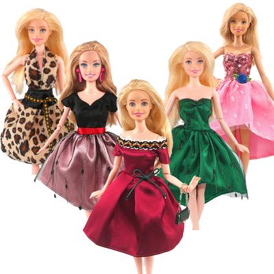 Doll Clothes Fashion Outfit Dress Compatible for 30cm Barbie Doll Accessories Christmas Birthday Toy for Girls