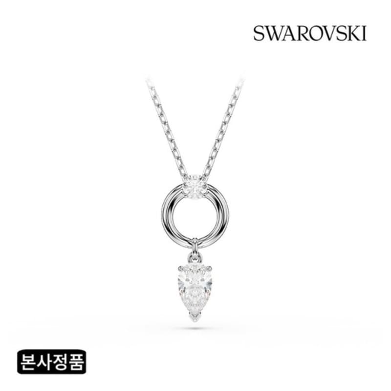 SWAROVSKI [Authentic product from headquarters/free shopping bag] Mesmera rhodium necklace 5723146