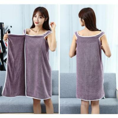 Multifunctional Women Travel Casual Bath Towel Soft Absorbent Bathrobe Bow Pocket Bath Skirts Beach Towels
