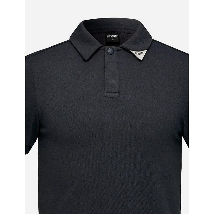 YONEX 241Ts059U Stone Charcoal Unisex Comfort Casual Collared Short Sleeve T-Shirt