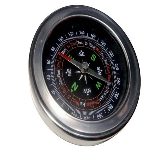 Large Magnetic Compass Measuring Approximately 1.2 Cm  for Outdoor Navigation, Hiking, and Survival Adventures