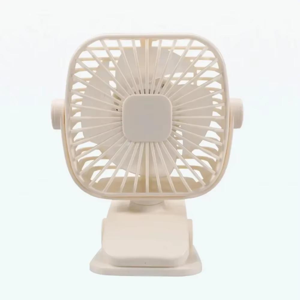 Mini clip electric fan, which can rotate 720 degrees. The stand supports USB charging, and multiple gears can be adjusted.