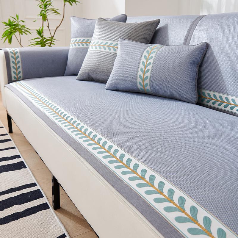 New Summer Wormwood Mosquito Repellent Mat Ice Silk Rattan Mat Sofa Cushion Summer Non-Slip Mat Seat Cushion