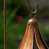 Doppelglocken Gartenstab Rustikales Windspiel Hofkunst Outdoor Eisen Windglockenstab für Rasen Hof Terrasse Gartenweg Dekor