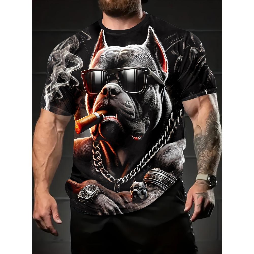 

Мужская футболка с 3D-принтом, дышащая летняя футболка с коротким рукавом, повседневная одежда для занятий спортом на открытом воздухе, машинная стирка 6XL