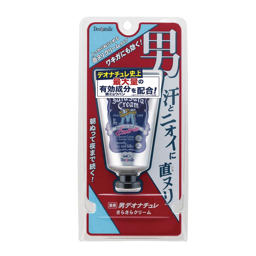 Deonatulle Smooth Underarm Direct Application Antiperspirant Cream for 45g [Quasi-drug] Men's Cream, Men, (x 1)