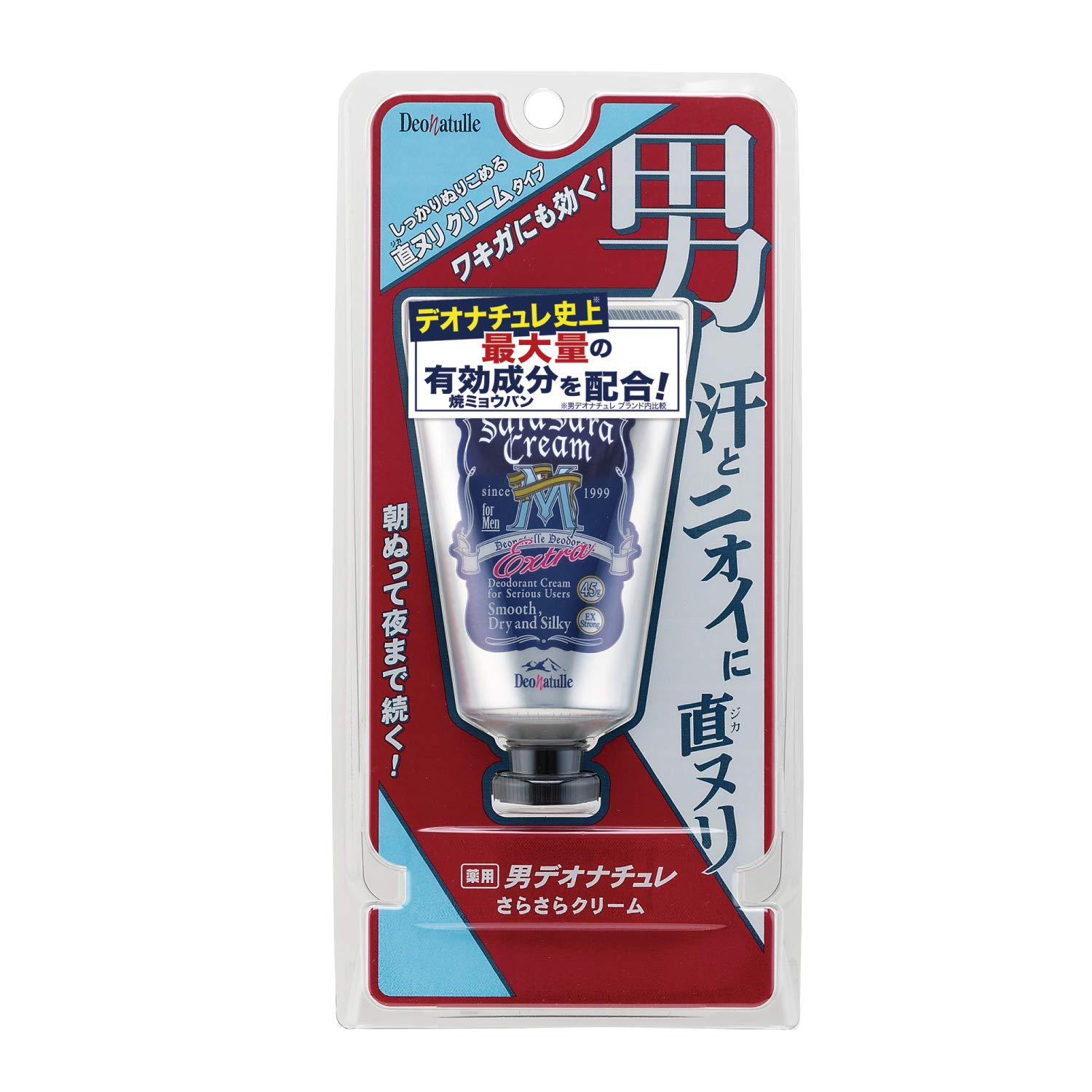 

Deonatulle Smooth Underarm Direct Application Антиперспирантный крем 45 г [Квази-лекарственное средство] Мужской крем, Мужской, (х 1)