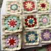 Random Color DIY Crochet Multicolor Coasters Square DIY Creation For Sewing Clothes Lace Blankets Decoration Handmade Cup Pad
