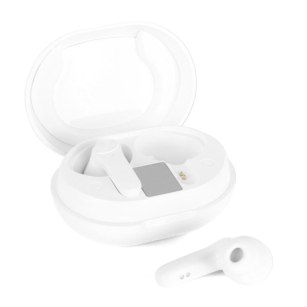 JS76 Wireless Bluetooth Earbuds Low Latency and Low Power Subwoofer Sweatproof HeadsetWhite