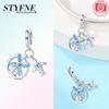 Charm Bead Components Plata Originales Earth Ship Airplane Bead Components Designed For Charm Bead Components Copper Metal Bracelet High Quality Fine