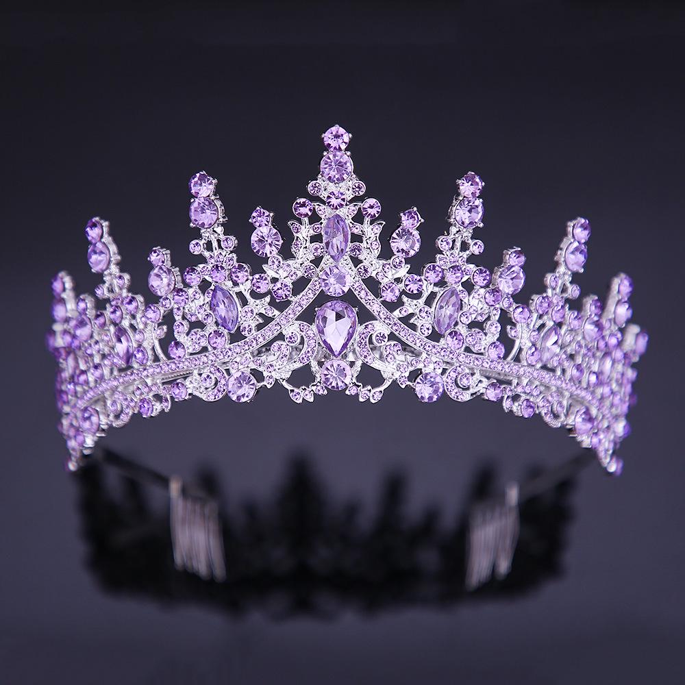 Crystal Crown for Weddings, Birthdays, Coming-of-Age Ceremonies, and Evening Events