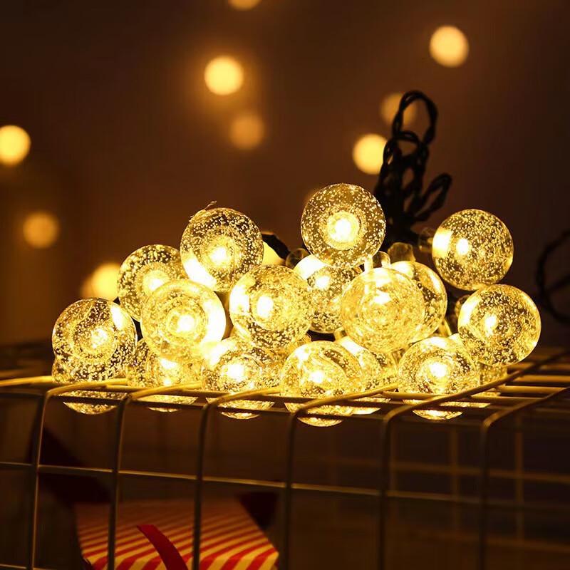 Solar LED Bubble Ball String Lights