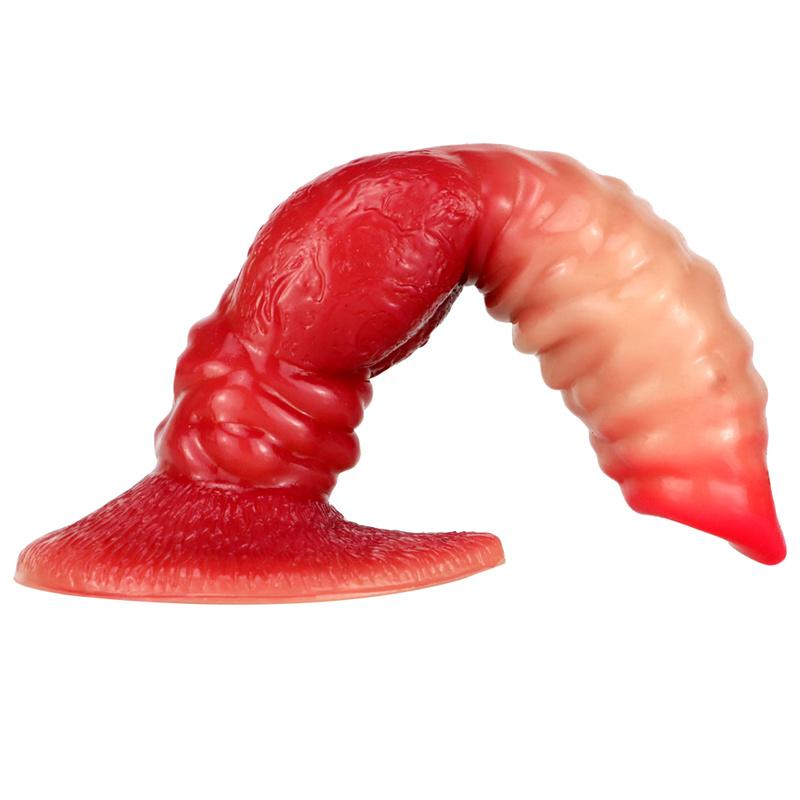 Liquid Silicone Dildo Female Super Simulation Makeup Gradient Color Anal Plug Adult Sex Products