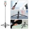 1.7M Long Extended Bluetooth Wireless Selfie Stick Live Stand Holder Tripod Foldable with Fill Light Phone Holderfor Smartphones