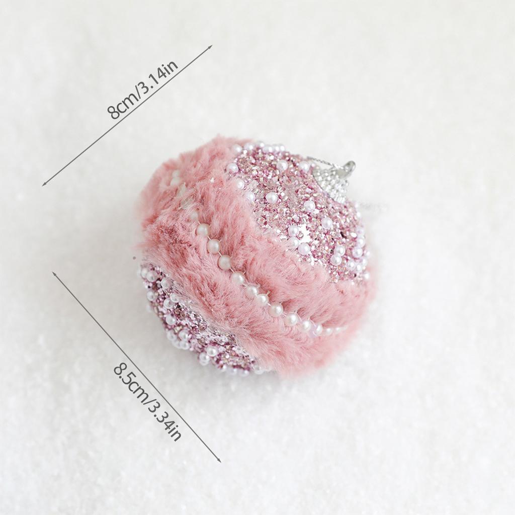 Christmas Decorative Hanging Ball Convenient to Install Sparkling Ball Ornaments Suitable for Home Office Shop