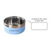 Personalized Custom Pet Non-slip Stainless Steel Bowl