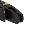 Car Sun Visor Glasses Clip Carbon Fiber 180° Rotatable Universal Sunglasses Cards HolderGold
