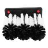 3 Head Cup Brush Removable Efficient Cleaning Glass Washer Brush with Suction Base for Bar Long Leg