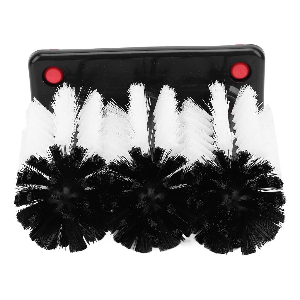 3 Head Cup Brush Removable Efficient Cleaning Glass Washer Brush with Suction Base for Bar Long Leg