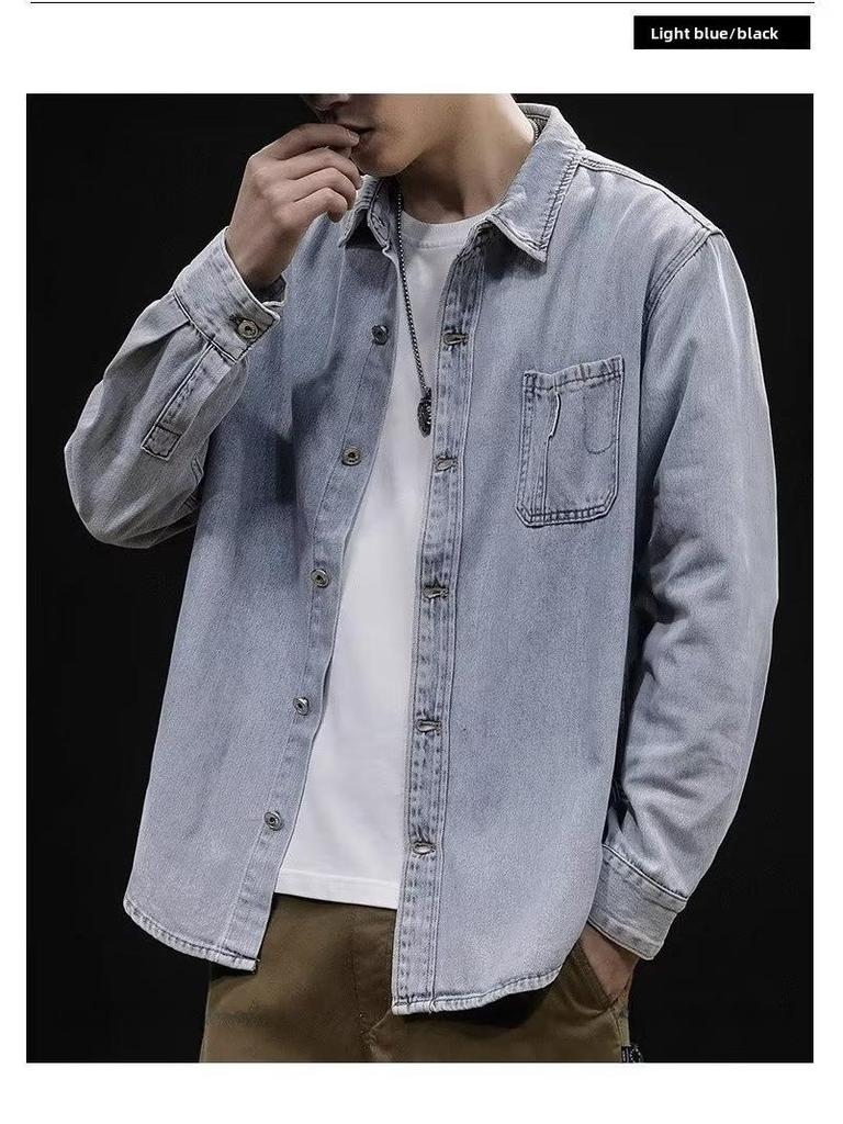 2024 Trendy Men's Casual Loose Lapel Workwear Jacket