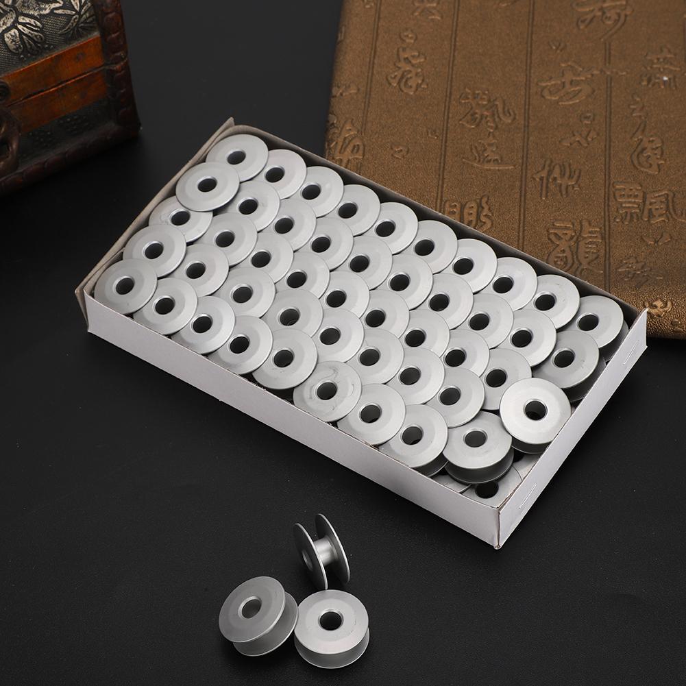100Pcs Metal Bobbins for Flat Embroidery Car Sewing Machine Replacement Accessories272152A Slope
