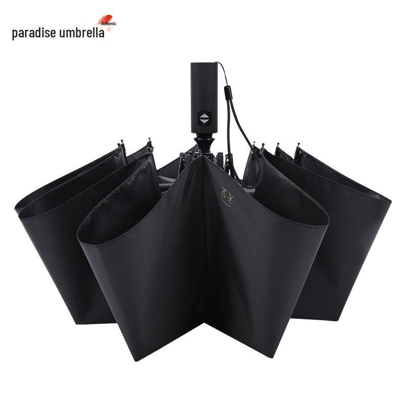 Paradise Fully Automatic 10-Rib XL Windproof Umbrella for Men - Double Person & UV Resistant with Custom Logo Printing.
