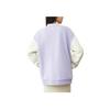 Anta Lifestyle Serie Bedrucktes Etikett Logo Geknöpftes Fleece Warme Baseballjacke Damenjacken Lila 162248725-2