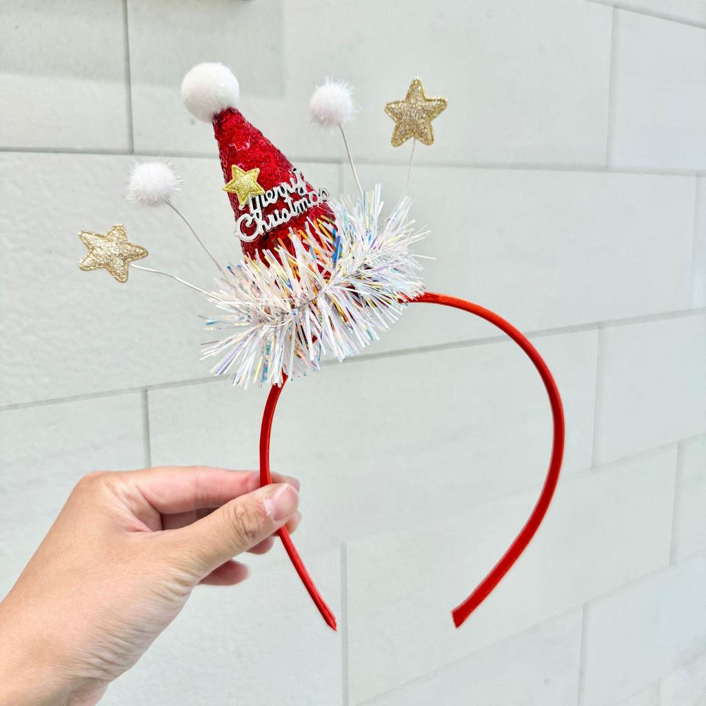 Sweet Christmas Antler Bow Headdress - Festive Fairy Hair Accessory