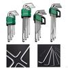 9 Pieces/Set Allen Keys Hexagon Key Hand Tools Equipment Repairing Hex Wrench L Type for Bike