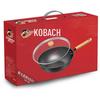 KOBACH 32cm Nitrided Refined Iron Wok