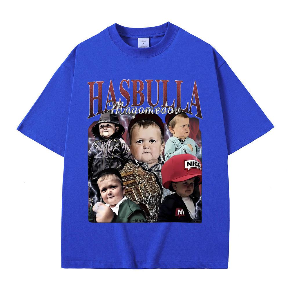 King Hasbulla Magomedov Vintage Graphic Tshirt Men Women Casual Oversized Crewneck T-shirt Summer Men's Funny Fans Gift T Shirts