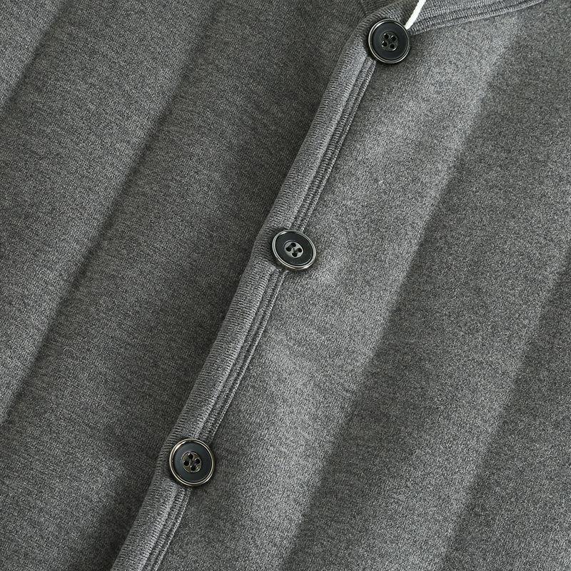 Winter Thickened Warm Vest for Men, V-Neck Single-Breasted Knitted Vest, Fashionable Versatile Thick Gilet, Trendy