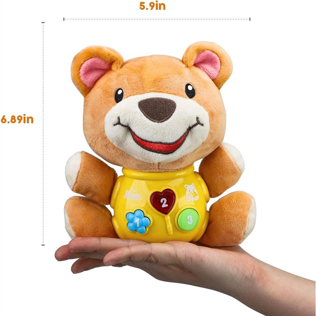 Brinquedos de pelúcia para bebês, elefantes de pelúcia, brinquedos musicais de pelúcia para bebês, brinquedos musicais, presentes para crianças de 0, 3, 6, 9, 12 meses
