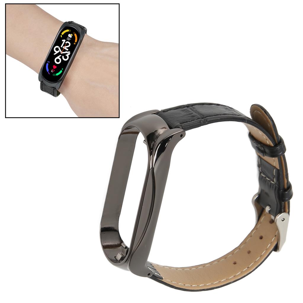 Sport Wrist Band for Band 7 Soft PU Leather Breathable Replacement Strap for Running Hiking