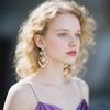 Fashion Drop Shape Alloy Dangle Earring For Women With Sparkling Ab Crystals