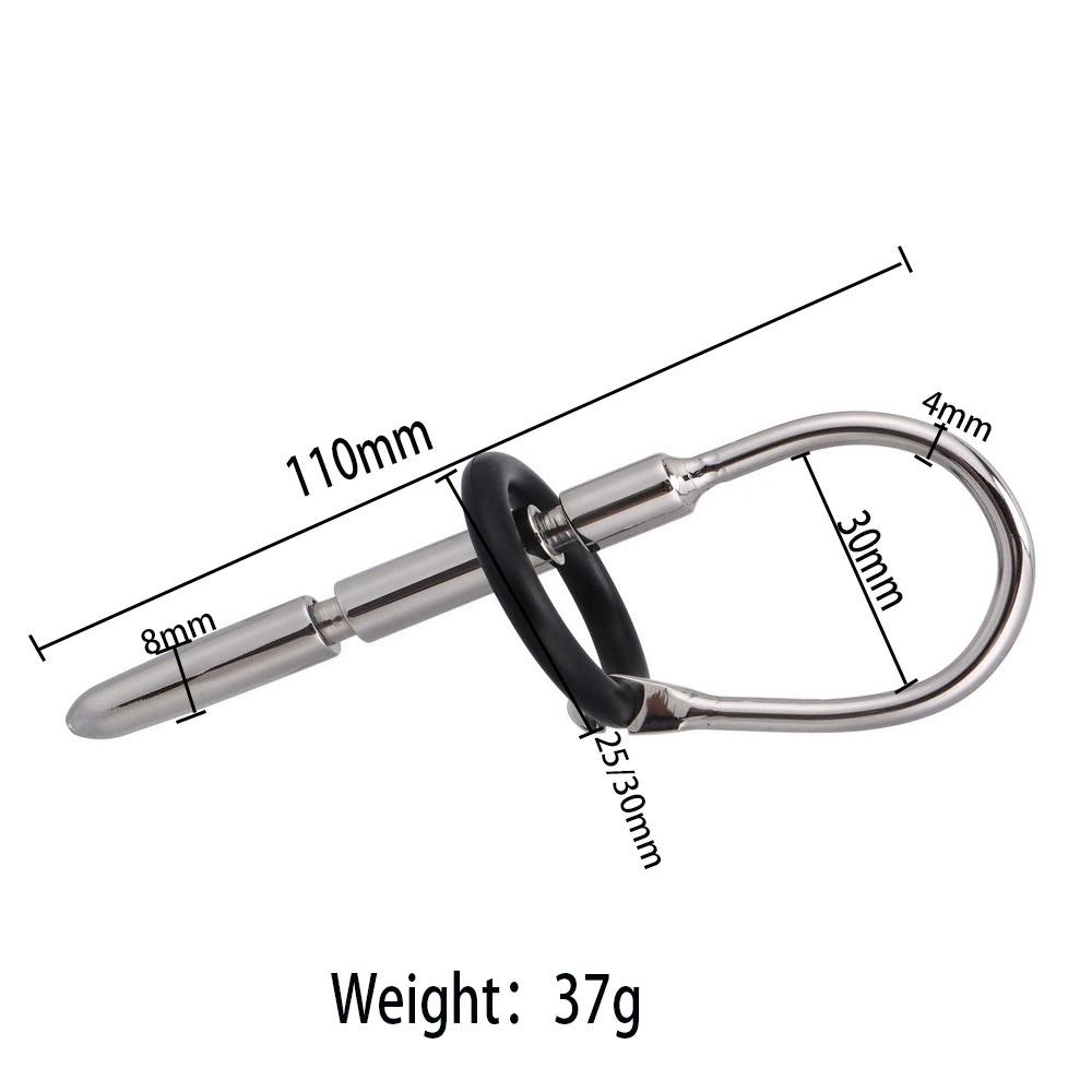 Stainless Steel Penis Plug Cock Ring Sounding Rod Chastity Urethral Dilator Sex Toys For Men Penis Insert Uretral Stimulator