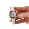 Camellia Small Sugar Cube Watch Female High-End Sense Niche Chic Design French Tea Break Gentle Wind Show White Quartz